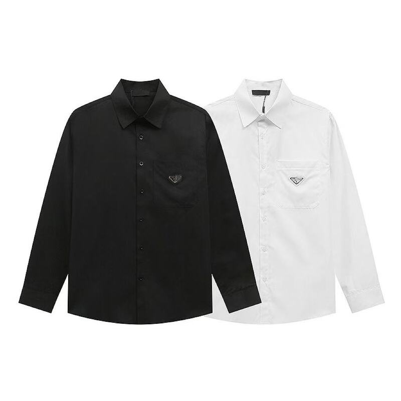 New Fashion Brand Flocking PRA Full Print DA Velcro Pula Long Sleeve Shirt Top Men's and Women's Shirt Jacket New Fashion Brand Flocking PRA Full Print DA Velcro Pula Long Sleeve Shirt Top Men's and Women's Shirt Jacket