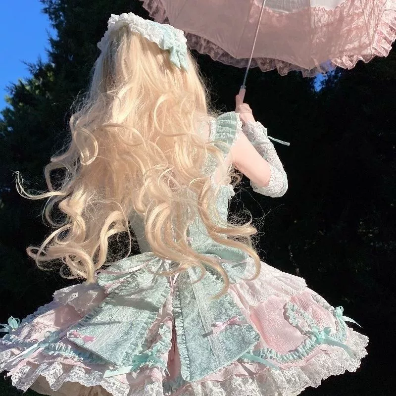 Оригинальное платье Lolita Cat lolita, платье jsk с бантом, lolita