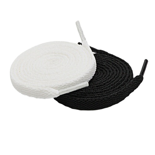 Flat strap laces canvas casual sports sneakers white shoe laces outdoor mountain climbing Martin boots shoe rope straps