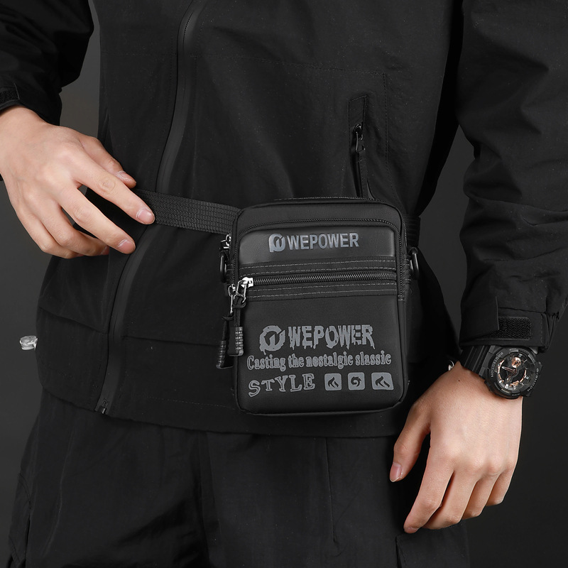 WEPOWER nuevo cross-border hombre moda bolso de hombro personalidad de viaje al aire libre bolso de hombro multicapa bolso de hombre