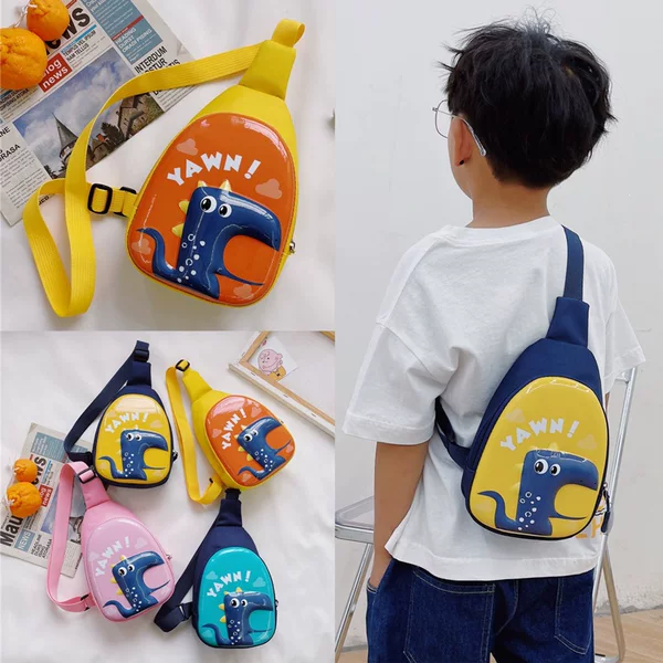 2023 super cute new children's bag, chest bag, EVA material, single-shoulder crossbody bag, casual, cartoon, fashionable, and adorable