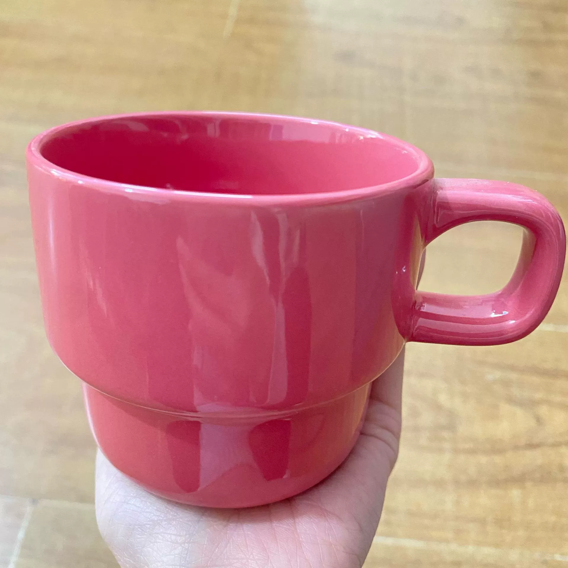 [新品 ins卡通叠叠杯多巴胺陶瓷马克杯情侣喝水杯子早餐牛奶咖啡杯]