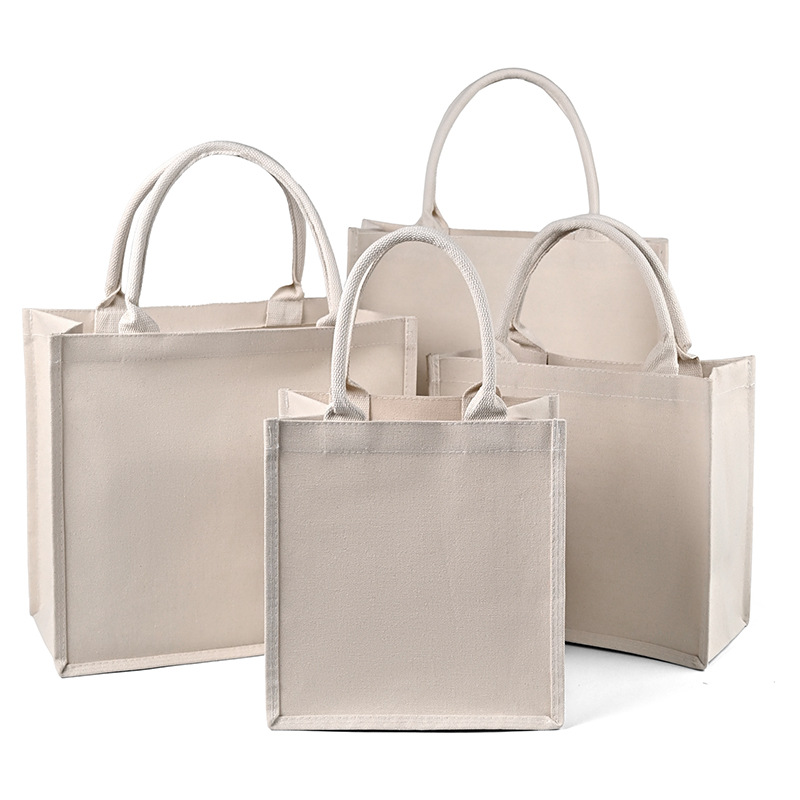 Bolsa de lona de gran capacidad personalizada logotipo floral bolsa de lona de chicas acompañante regalo lienzo bolsa de lona al por mayor transfronteriza