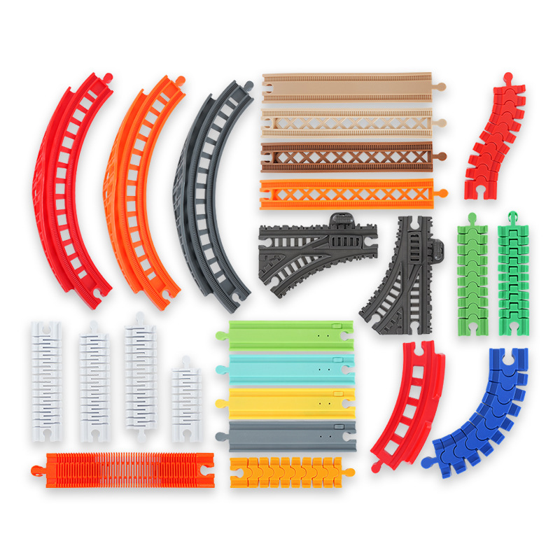 Wooden Train Tracks, Bulk Accessories, Scene Educational Building Blocks Toys, Compatible with Various Brands of Wooden Track Toys Wooden Train Tracks, Bulk Accessories, Scene Educational Building Blocks Toys, Compatible with Various Brands of Wooden Track Toys