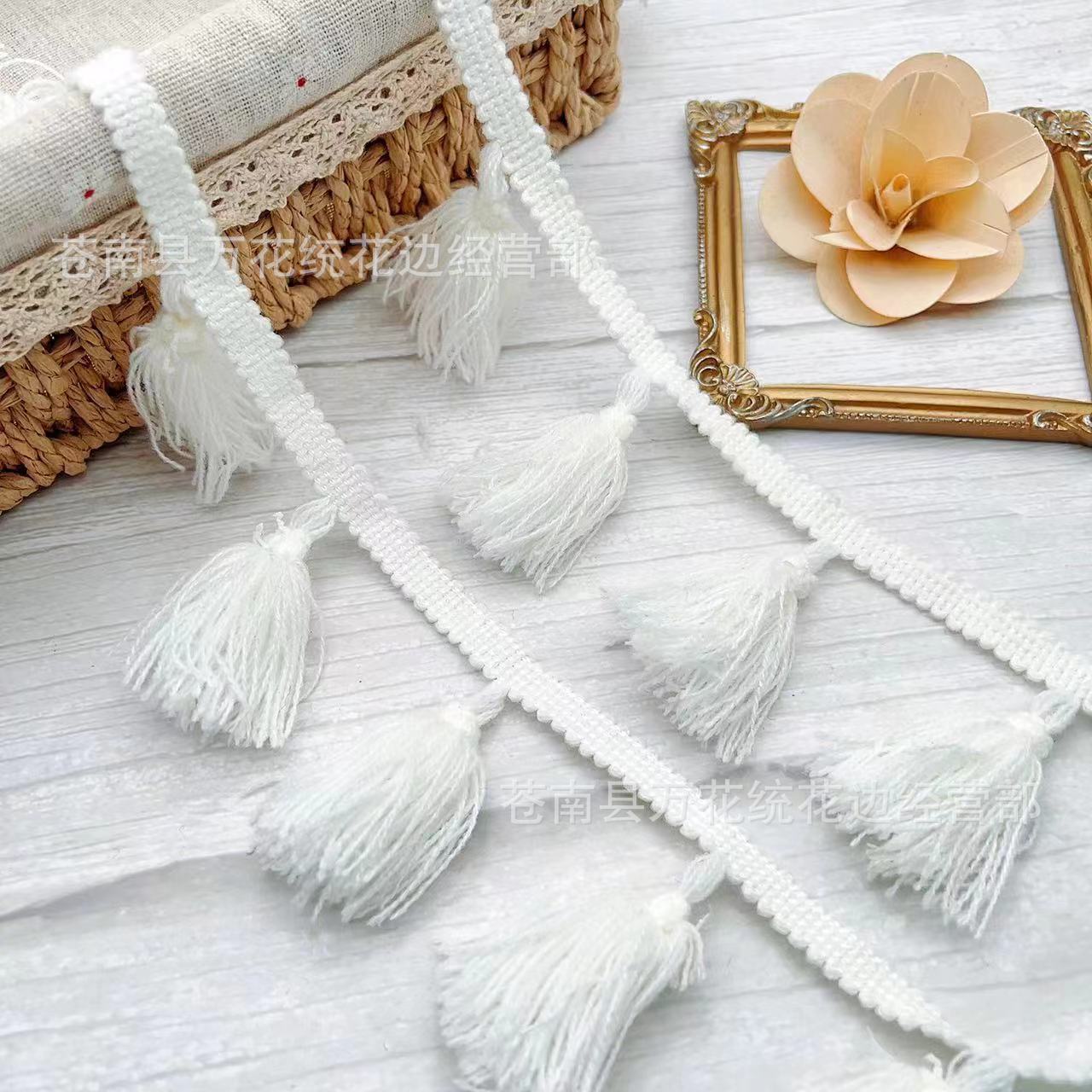 厂家直销毛线扫把流苏花边辅料服装饰品装饰辅料花边带批发