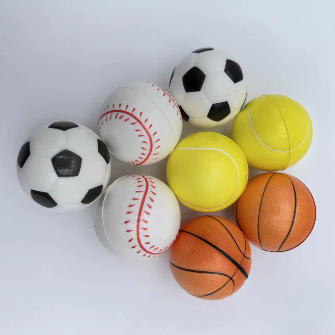 Трансграничная горячая распродажа декомпрессия 5cm футбольная печать логотип пены пресс-шар puball декомпрессионная губка вентиляция бейсбольной сетки