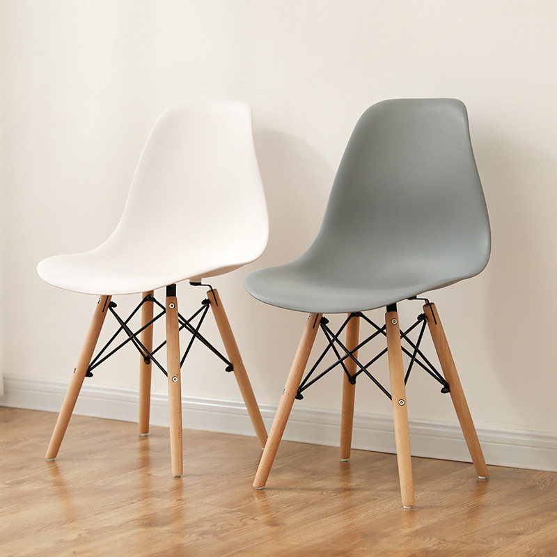 Nordic chair dining chair modern minimalist stool home chair office chair plastic backrest Net red chair computer negotiation table and chair