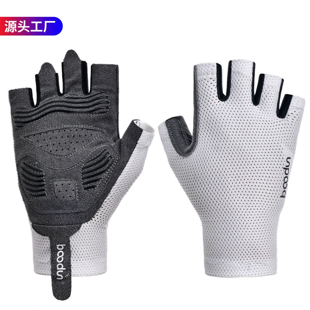 Летние тонкие велосипедные перчатки с открытыми пальцами для езды по бездорожью, дышащие и амортизирующие, мужские и женские перчатки для рыбалки, горного и шоссейного велоспорта