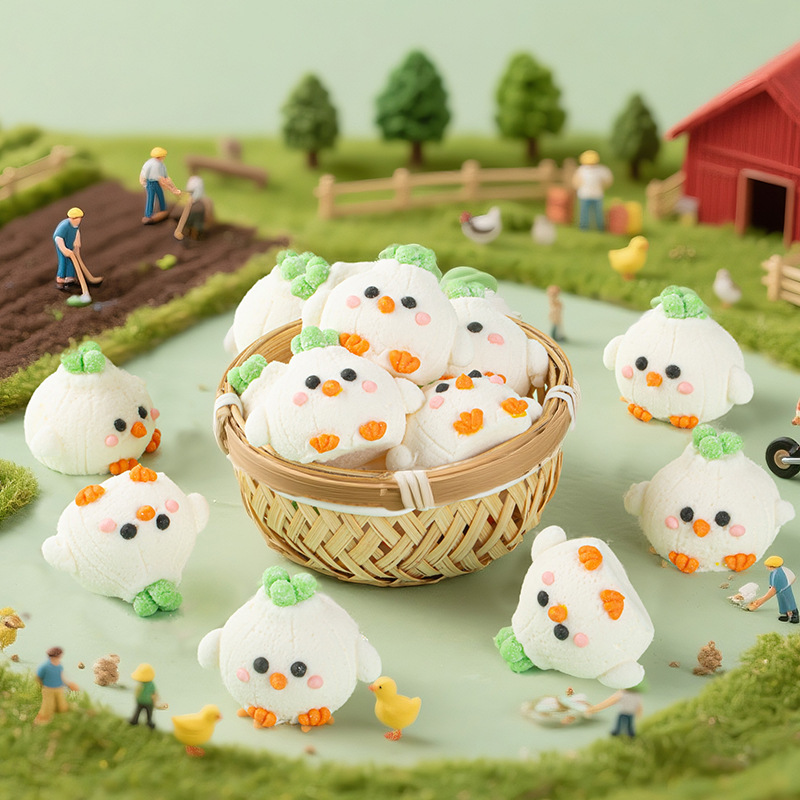 3D Little Garlic Bird Cute Cartoon Style Marshmallow High-Value Baking Cake Milk Tea Decoration Wholesale for Commercial Use 3D Little Garlic Bird Cute Cartoon Style Marshmallow High-Value Baking Cake Milk Tea Decoration Wholesale for Commercial Use