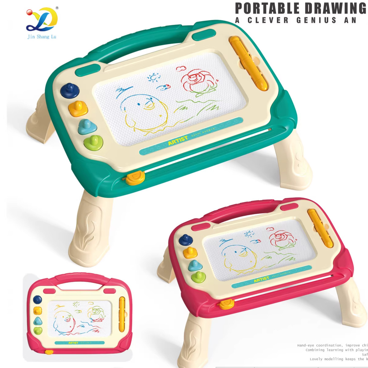 Niños transfronterizos color tablero de dibujo magnético educación temprana pintura graffiti tablero de escritura de plástico color puzzle tablero de dibujo juguete