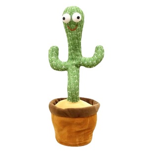 Factory direct magic Ella dancing cactus can twist can sing to learn to speak swing plush toys wholesale