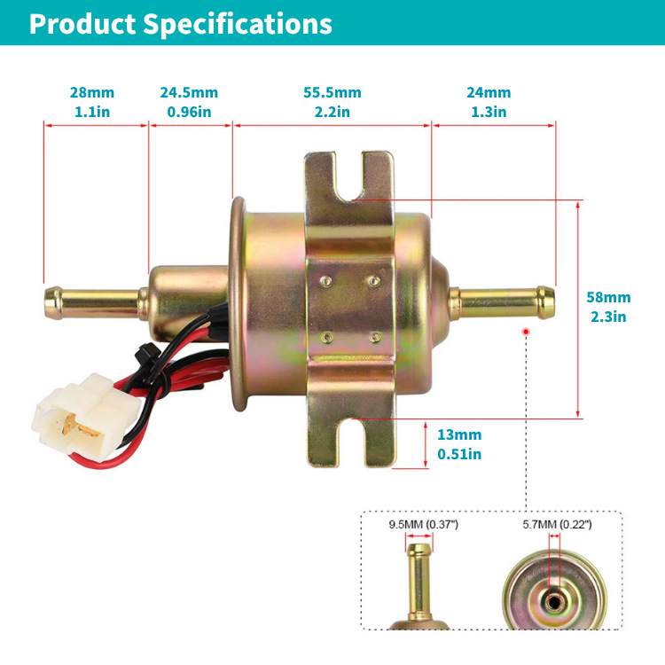 Cross-Border Hot-Selling Car Modification Product Hep-02A Electronic Oil Pump Electronic Fuel Pump Electronic Diesel Pump Oil Transfer Pump