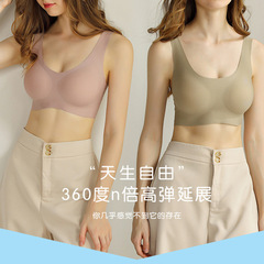 New rim-free comfortable sleep bra for women with large breasts and small breasts, push-up lace underwear, sports bra, beautiful back underwear