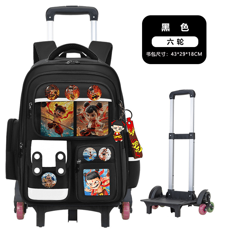 Nueva mochila de tirón para estudiantes de primaria 123,456 grados mochila de niños de gran capacidad mochila de chicas y niños