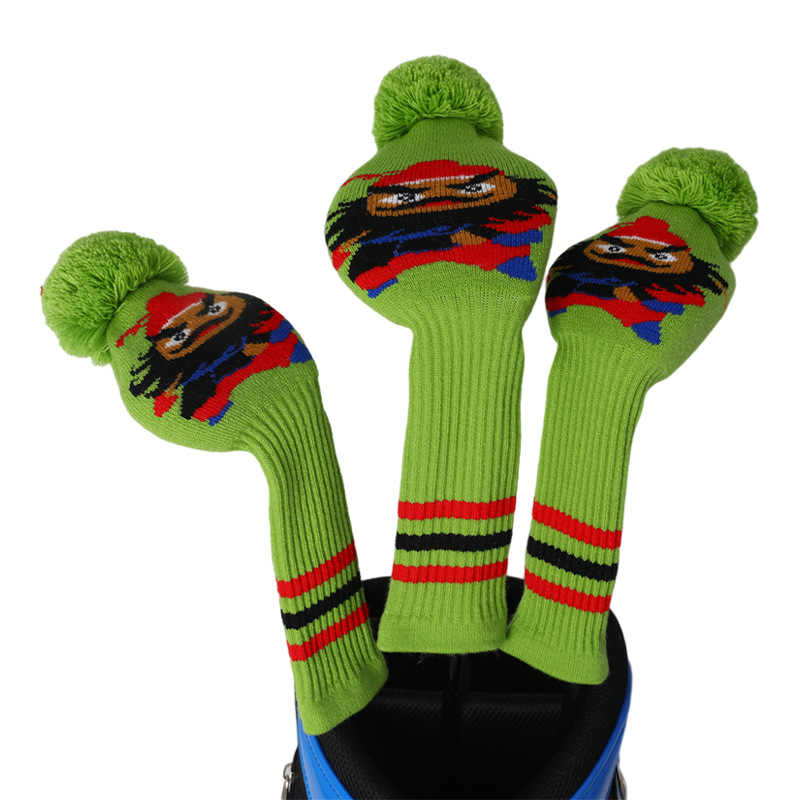 Cubierta de club de golf de punto cubierta de madera cubierta de tapa cubierta de club de golf cubierta de club de dibujos animados