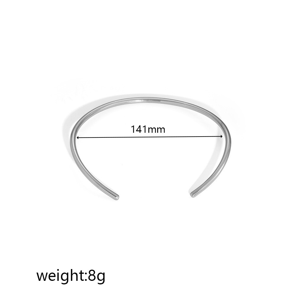 Europa y América sensación de diseño minimalista de acero inoxidable personalidad joyería india collar collar al por mayor