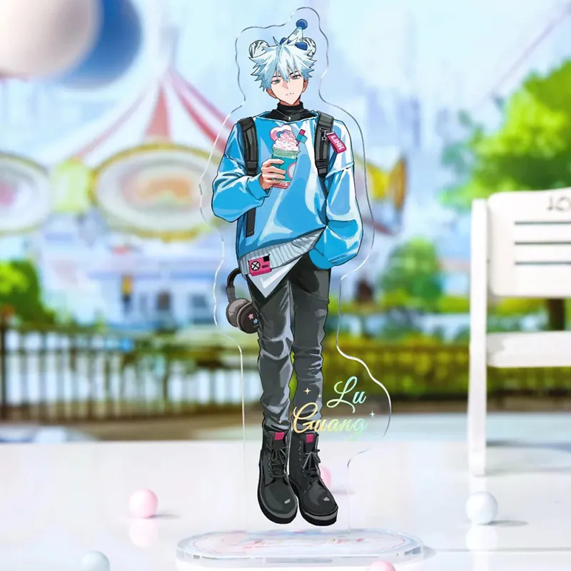 タイムエージェント アニメ周辺機器 REC 記録された瞬間 キャラクター チェン・シャオリュー・グアン・ジョーリン 美しいスタンド|undefined