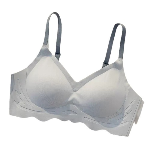 Yunsen Seamless Underwear Women's Small Breast Gathering, Comfortable Thin One-piece Fixed Cup Sports Girl Bra