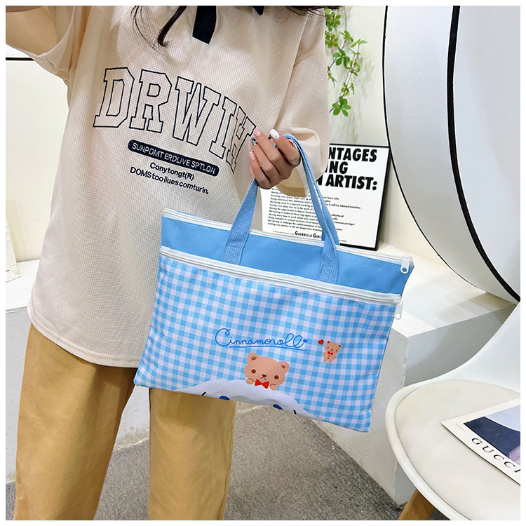 The new Spring 2024 Stardelo minimalist cartoon large-capacity student handbag, study materials and tutorial bag undefined