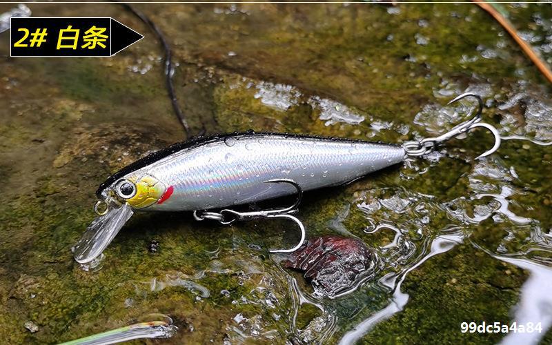 Sinking Minnow Fishing Lures Hard Plastic Baits Fresh Water Bass Swimbait Tackle Gear