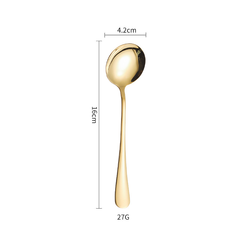 クロスボーダー 1010 ステンレス鋼食器肥厚コーヒー撹拌スプーンケーキスパチュラホテルナイフ、フォーク、スプーンセットはロゴを彫刻することができます|undefined