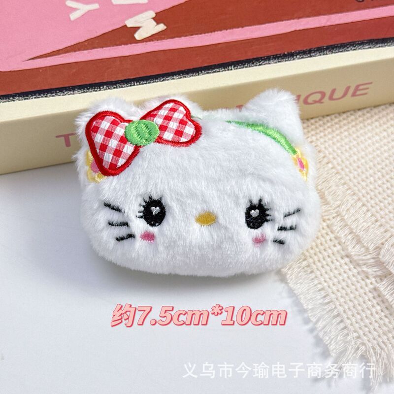 蝴蝶结KT猫吱吱叫挂件表情包猫咪公仔配饰辅料服饰DIY饰品配件|undefined