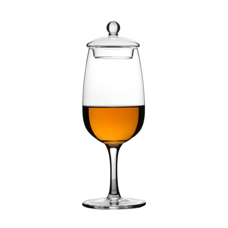 Taza de degustación de whisky, taza de licores, taza de prueba de vino, taza de vidrio de cristal, taza de olor de bebida pura ISO