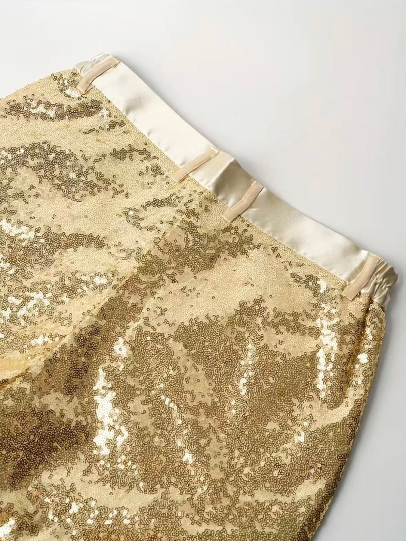 Slim Fit Sequin Suit Trousers For Men Sparkling Party Pants_voghion.com