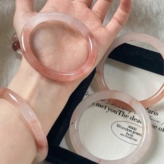 桃花醸造ブレスレットピンク金糸丸ブレスレット女貴妃桜花粉玉ブレスレットプレゼント
