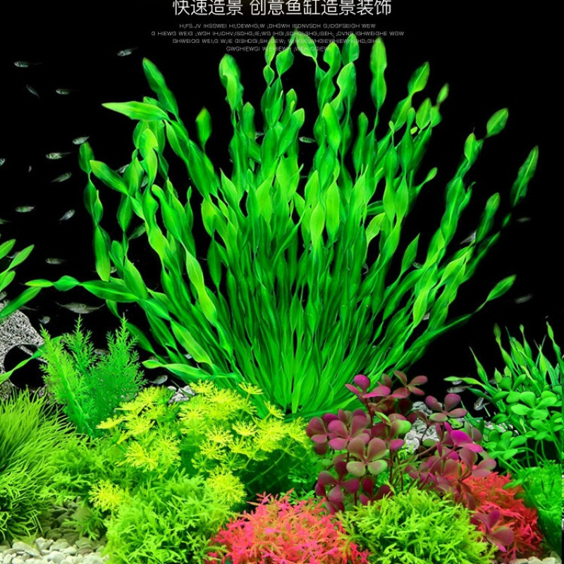 鱼缸装饰水水族造景假水懒人装饰柔软水塑料高水绿驯航新