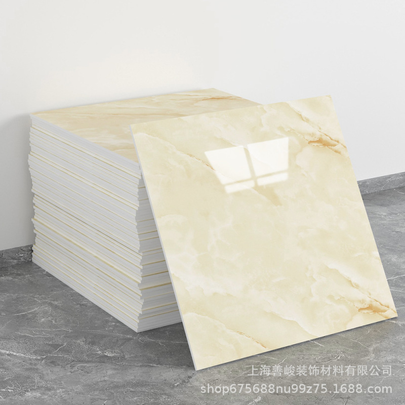 跨境出口批发30*30cm 仿瓷砖大理石纹自粘墙壁纸护墙板铝塑板贴纸|undefined