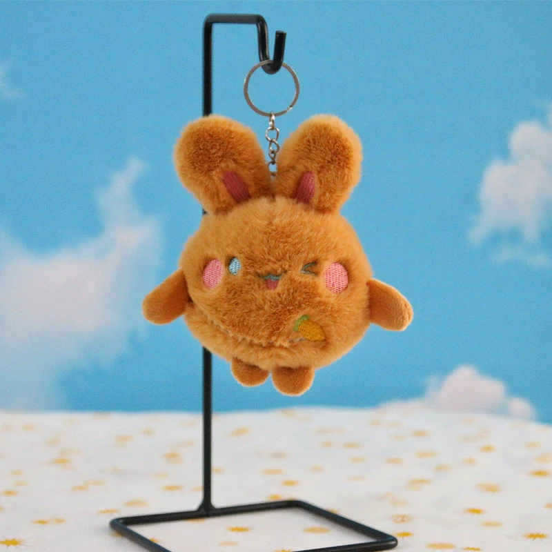 Cute rabbit, plush small doll, Christmas keychain, Birthday gift
