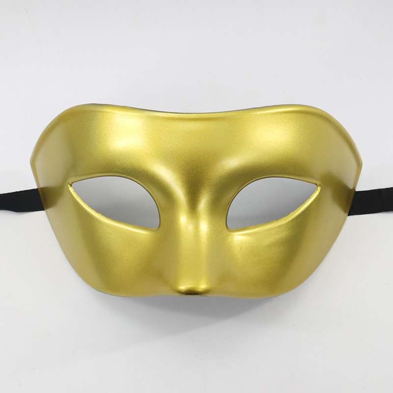 Amazon venta caliente Halloween baile media cara para adultos máscara de ojos engrosada Navidad retro clásico para hombres