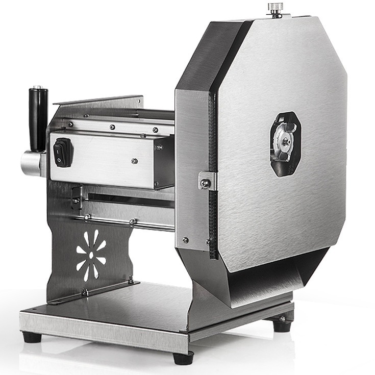 Corte de papas, acero inoxidable eléctrico, cortador manual de verduras, tiendas de té de leche comerciales, fruta, limón, artefacto de corte.