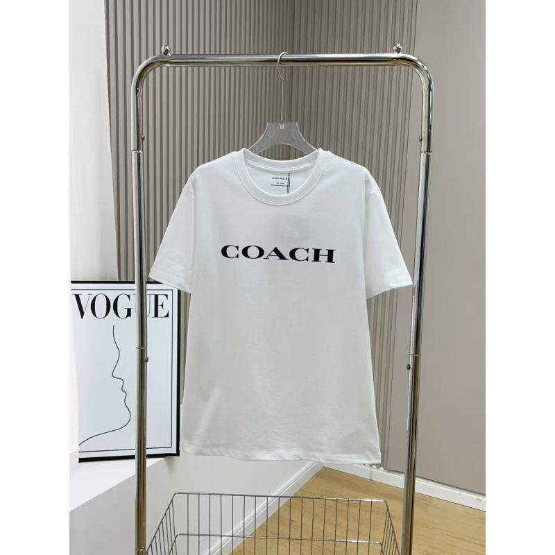 2026 New COACH Letter Print Men's Short Sleeve T-Shirt, Pure Cotton, Loose Fit, Casual, Versatile, Couple's Style, Summer Trend 2026 New COACH Letter Print Men's Short Sleeve T-Shirt, Pure Cotton, Loose Fit, Casual, Versatile, Couple's Style, Summer Trend