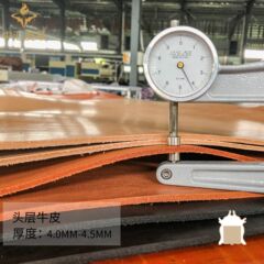 頭層牛皮4.0-6.0厚さ樹膏皮固特異靴真皮大底地色植なめし革地露店ベルト革