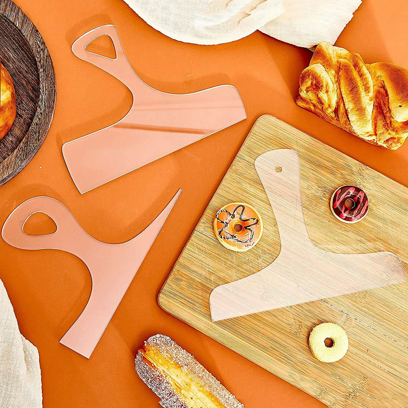 Трансграничный прозрачный акриловый большой шаблон для разделочной доски