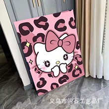 数字油画diyHelloKitty凯蒂猫手绘油彩填充丙烯装饰画房间挂墙
