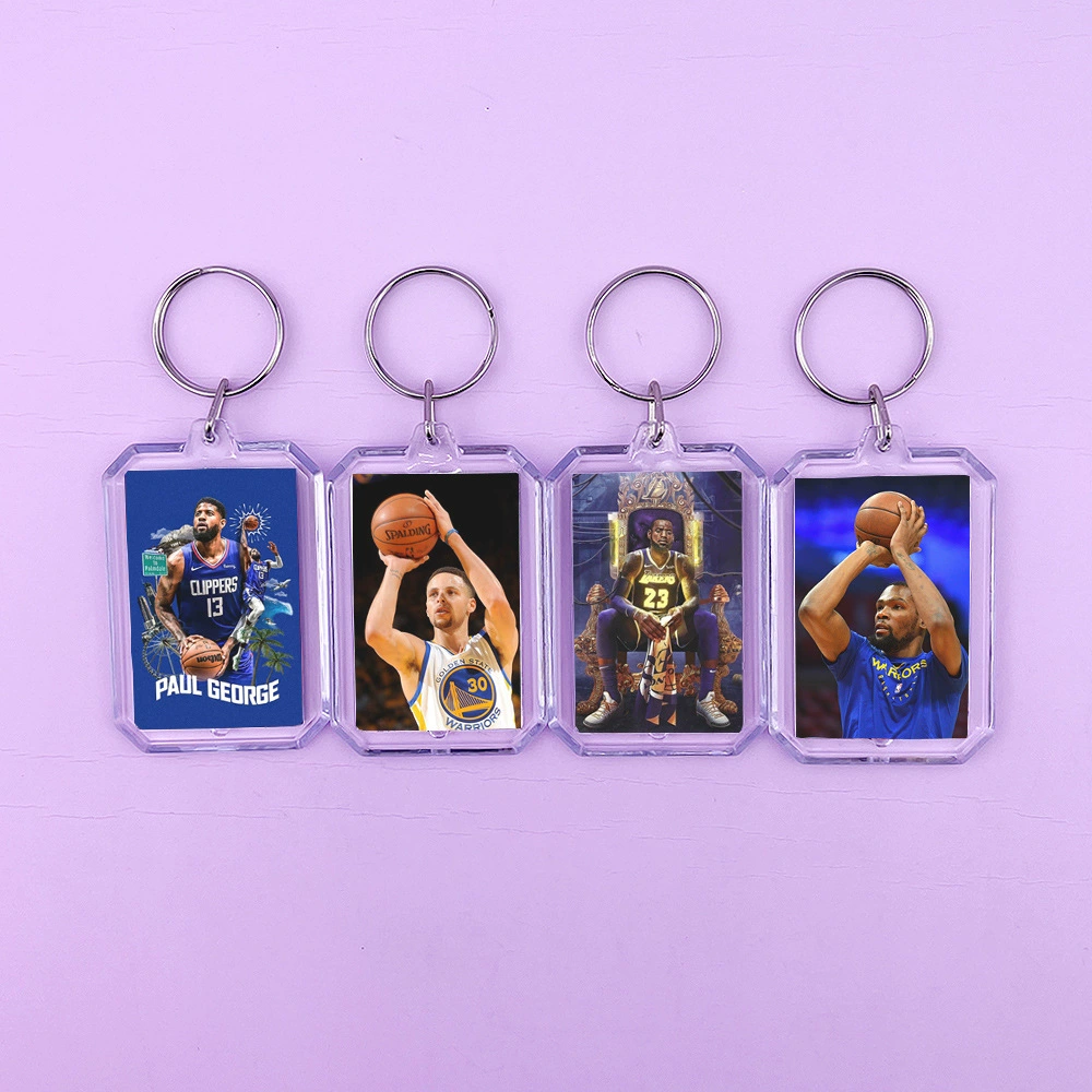 NBA звезда ученический замок-бижутерия Кобе Джеймс Карри Оуэн Дурент звезда двухсторонний кулон