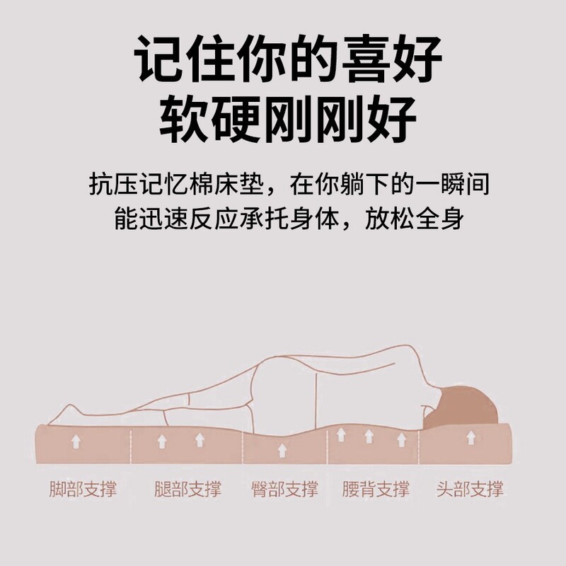 乳胶记忆棉床垫软垫家用卧室宿舍学生单人加厚榻榻米海绵秋冬|undefined