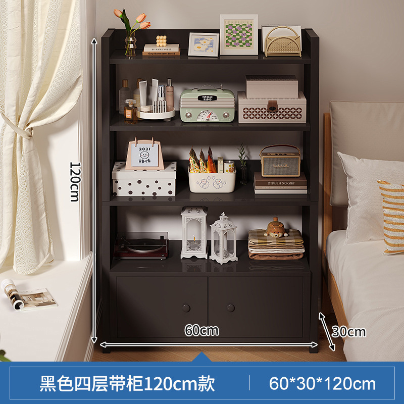 Estante junto a la cama, armario de almacenamiento junto a la cama, armario de almacenamiento, estantería de piso a techo, dormitorio doméstico, estante de exhibición de estantería multicapa