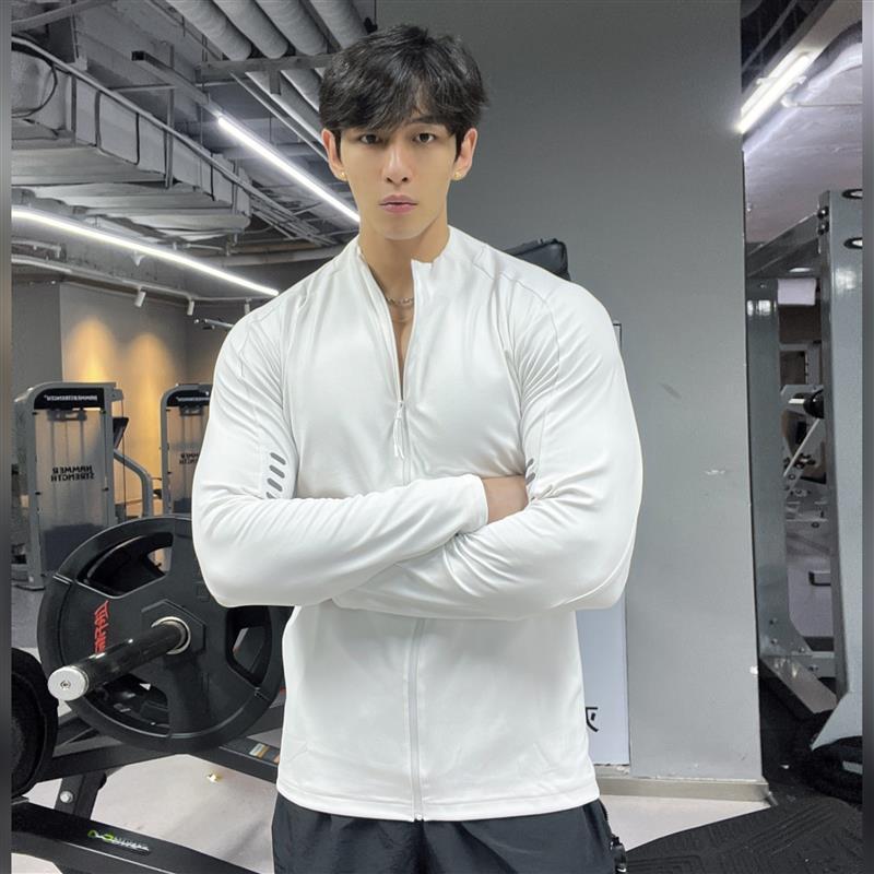Demi-season autumn quick dry jacket for gym