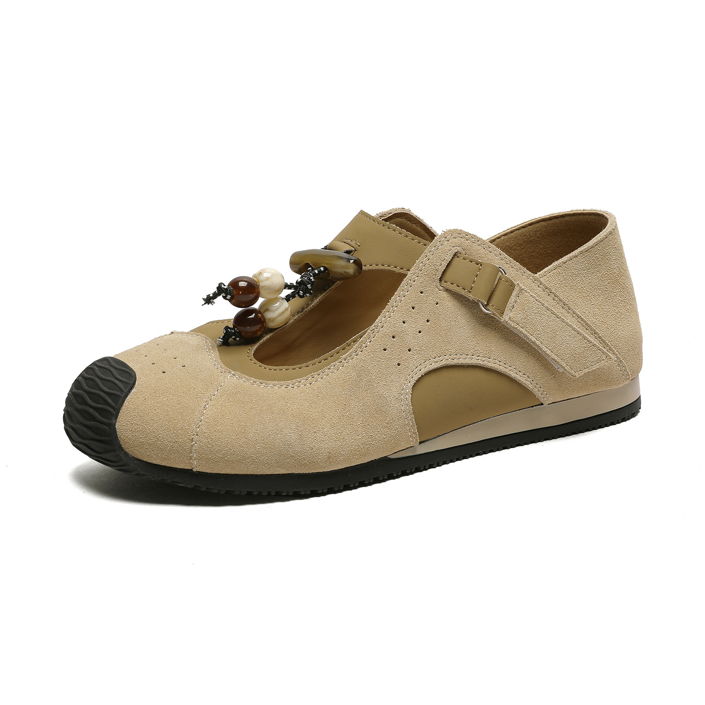 Birkendek Women's 2026 Summer New Model, Dual-use Single Shoes, Retro Ethnic Style Soft-soled Mary Jane Shoes_vogvips.com