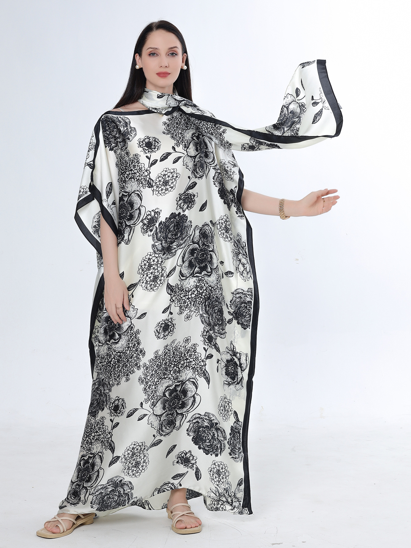 2025 primavera y verano nuevo Amazon venta rápida ropa malaya camisa de arena imitación seda brocado ropa de protección solar de vacaciones de playa