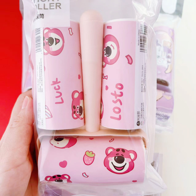 粘毛器かわいいクロロ粘毛器ドラムセット家庭用衣類ペット除毛器長柄粘毛器|undefined