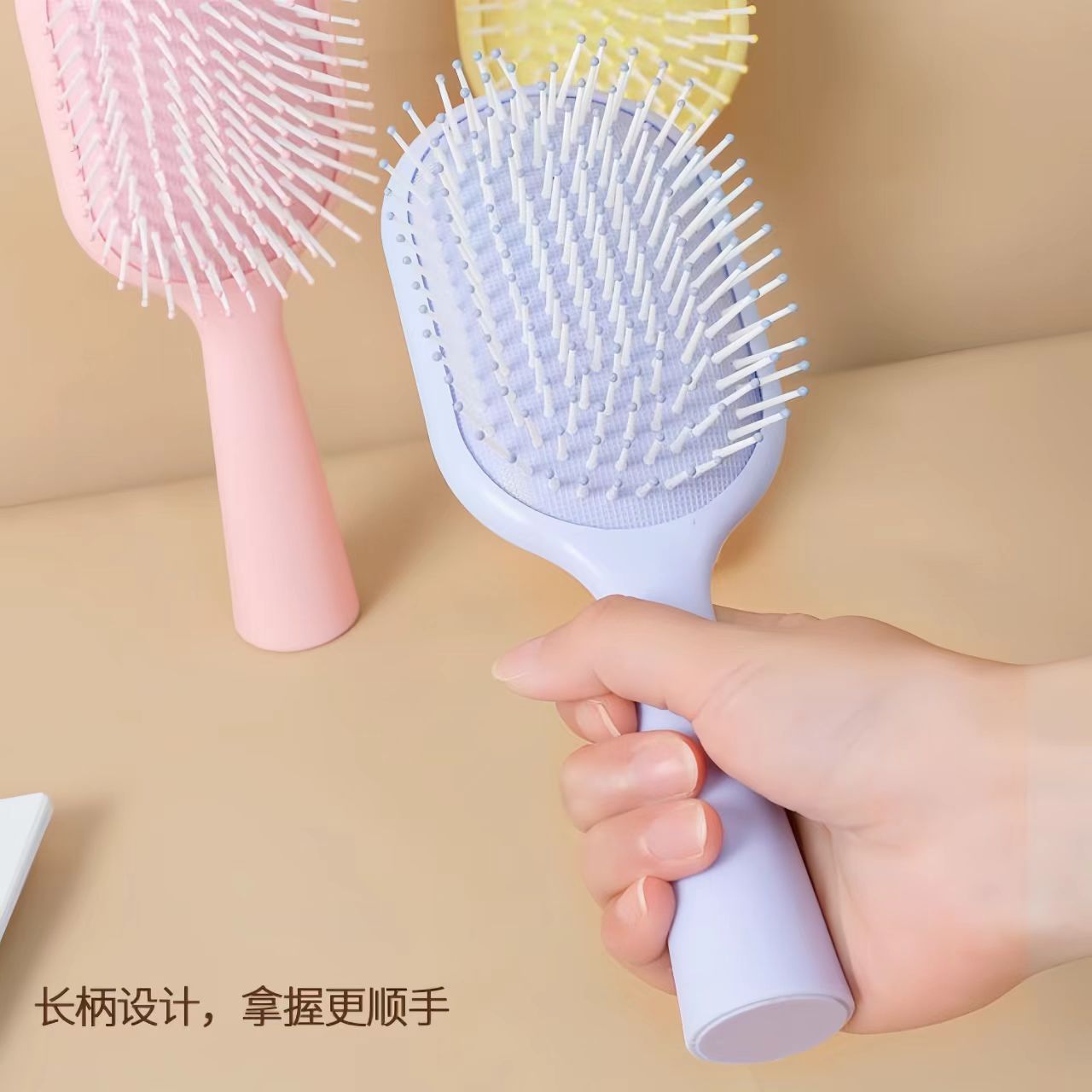 Pein de aire para mascotas con espejo cruzado, pein de aire para niñas, pein de masaje para el cabello, pein de pelo antiestático