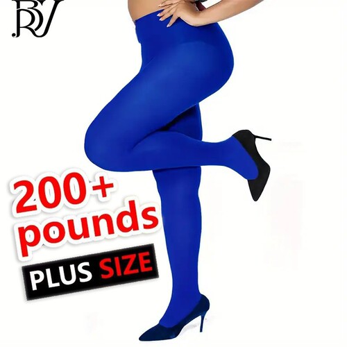 Plus Size Fashionable & Sexy 80D Plus-Size Belly-Control & Hip-Lifting Base Silk Stockings Pantyhose