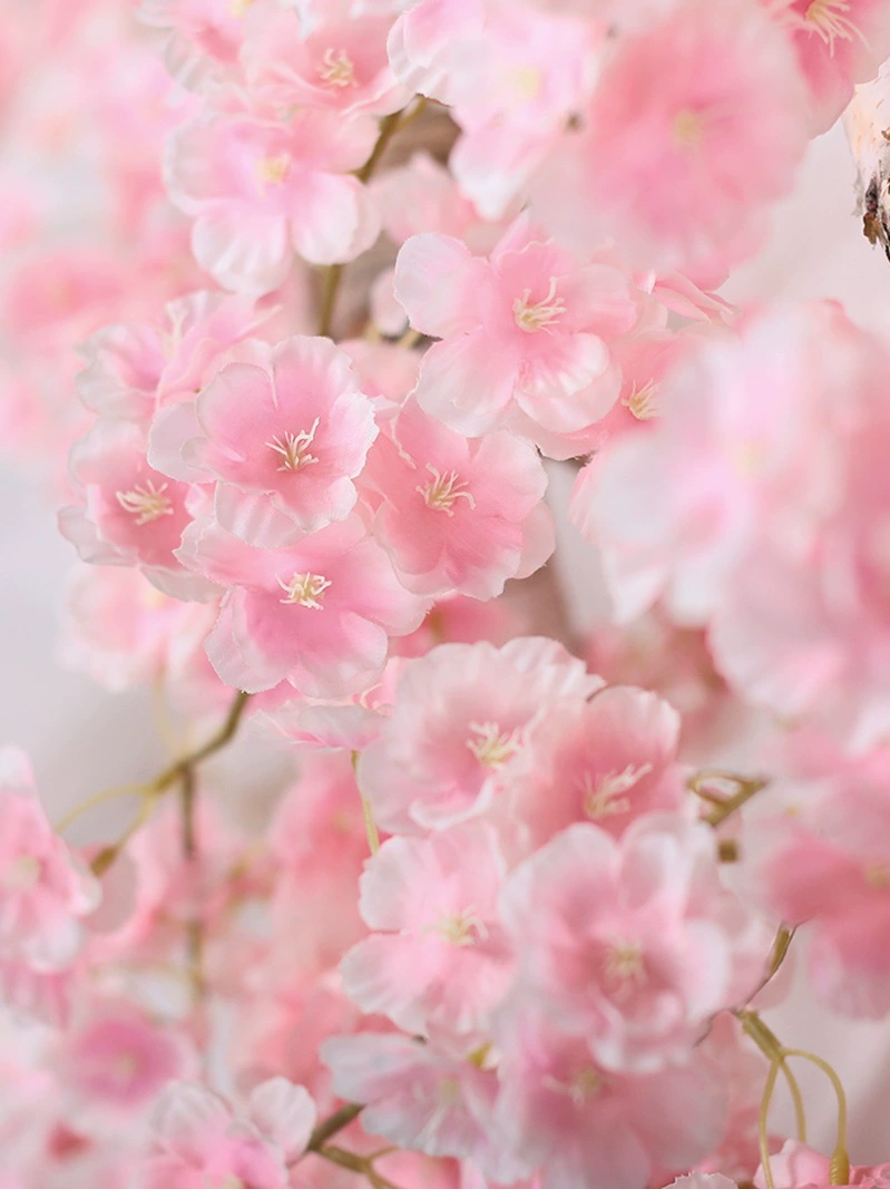 Искусственная вишнёвая лиана, декоративная пластиковая сакура, 135 цветков, для подвески
