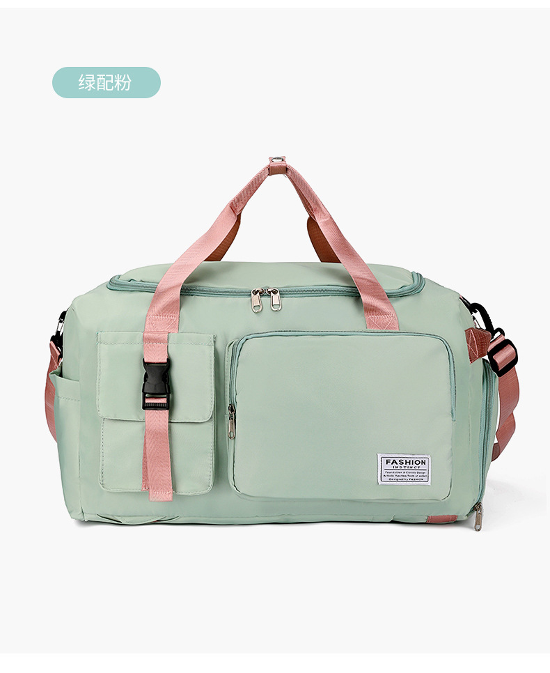 Bolsa de viaje de gran capacidad de entrenamiento deportivo femenino bolsa de fitness multifuncional mochila portátil de hombro bolsa de viaje corto