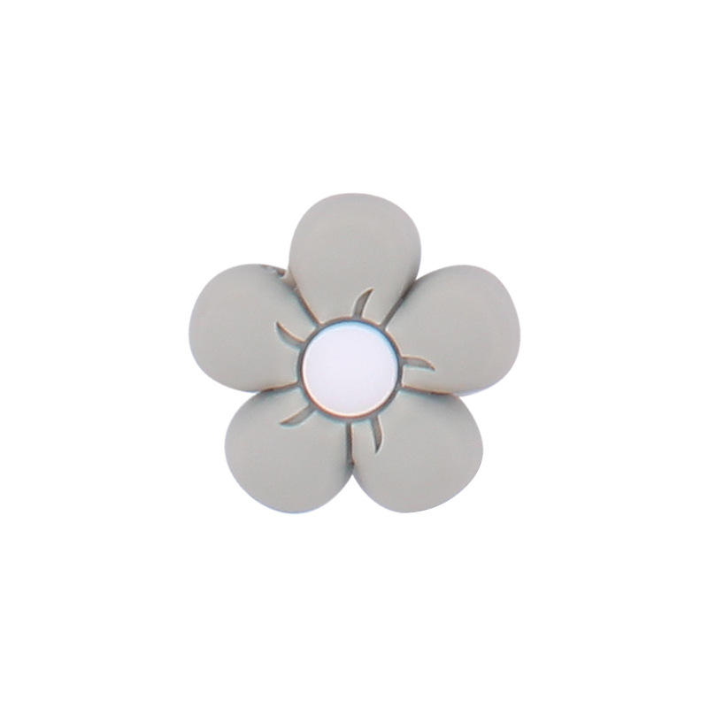 Bebé de dibujos animados silicona flor pequeña mordedor bebé creativo DIY chupete cadena pulsera juguete Accesorios